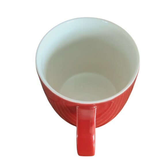 Starbuck's 2011 Coffee Tea Mug Red W/ White Christmas Partridge Bird 14oz - Picture 4 of 6